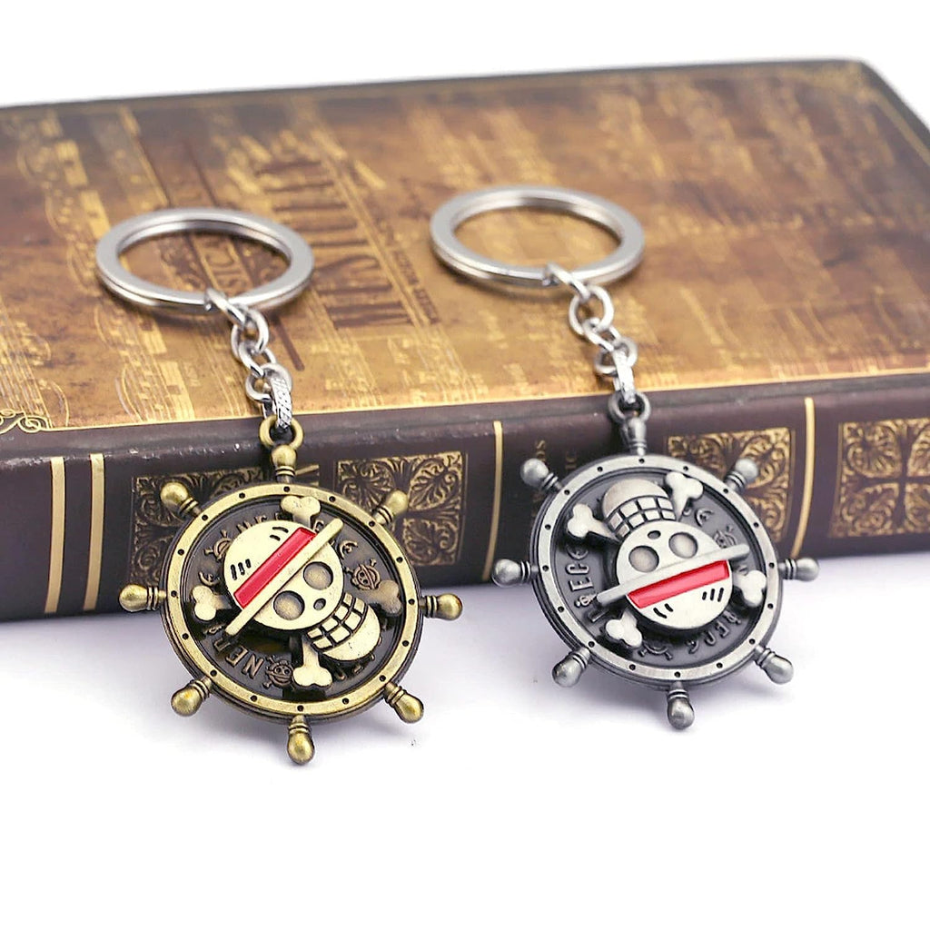 ONE PIECE LUFFY'S CREW JOLY ROGER KEYCHAIN