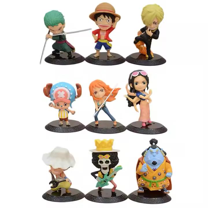 ✦ One Piece – Straw Hat Pirates Chibi Figure Set