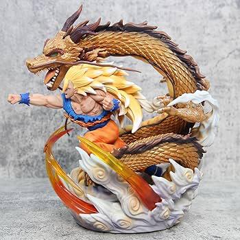 ✦ Dragon Ball Z – Super Saiyan 3 Goku with Shenron Limited Edition Statue