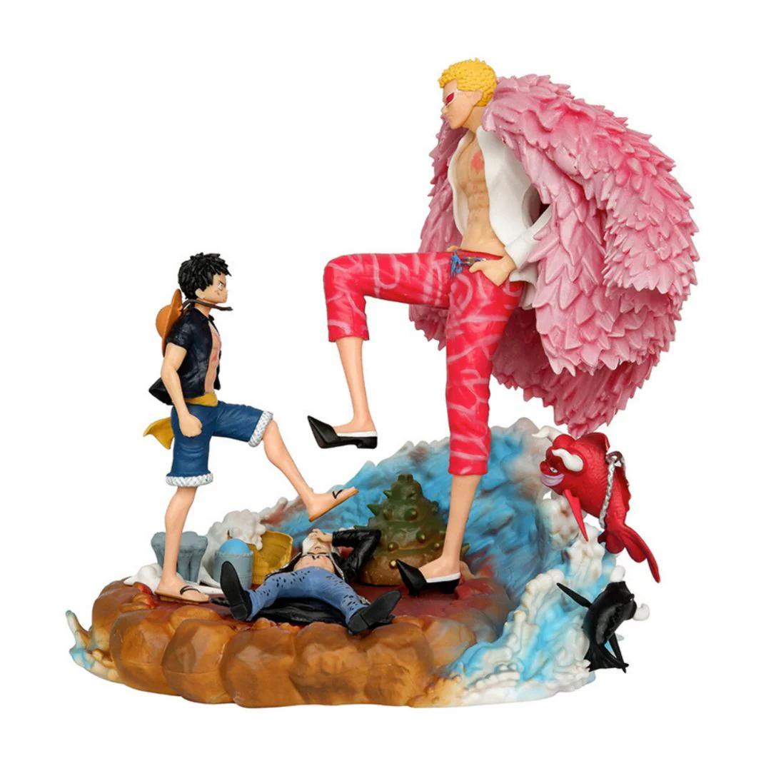 One Piece – Luffy vs Doflamingo Statue (Dressrosa Arc)