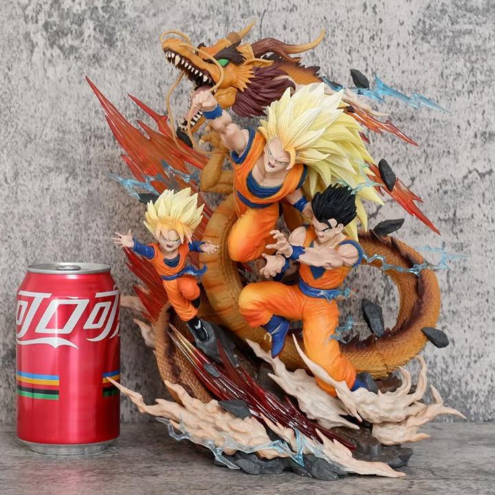✦ Dragon Ball Z – Super Saiyan 3 Goku with Shenron Limited Edition Statue