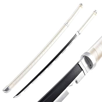 Demon Slayer – Inosuke Hashibira Dual Serrated Nichirin Katanas (Wooden Replica – 104 cm)