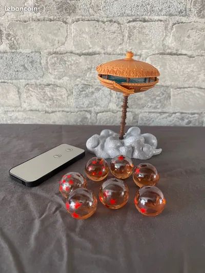 🐉 Shenron Dragon with Kid Goku Statue (Light-Up Edition)