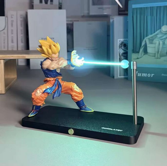 ⚡ Super Saiyan Goku Kamehameha Magnetic Light Figure (LED Edition – 25 cm)