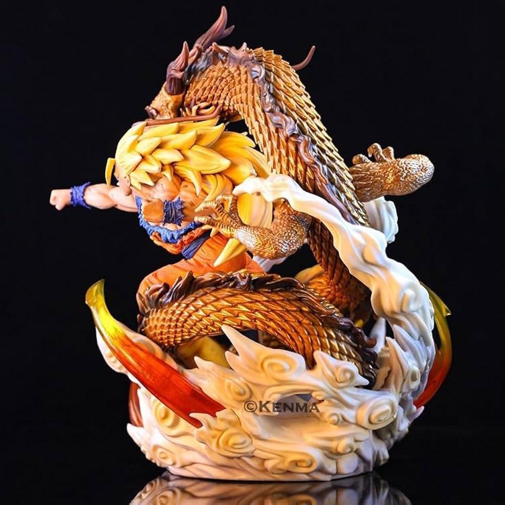 ✦ Dragon Ball Z – Super Saiyan 3 Goku with Shenron Limited Edition Statue